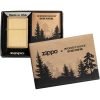 Zippo Woodchuck Lighter Birch Brushed Brass