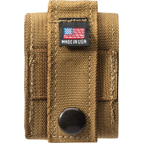 Zippo Black Crackle Lighter with Tan MOLLE Pouch