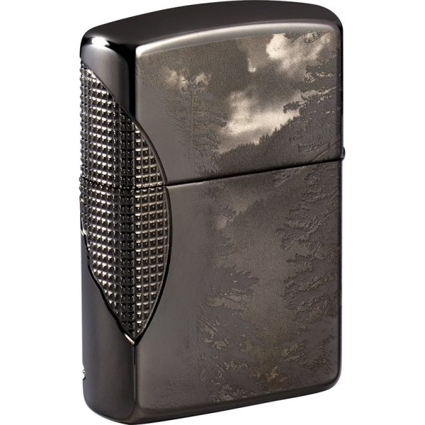 Zippo Wolf Armor Black Ice Lighter