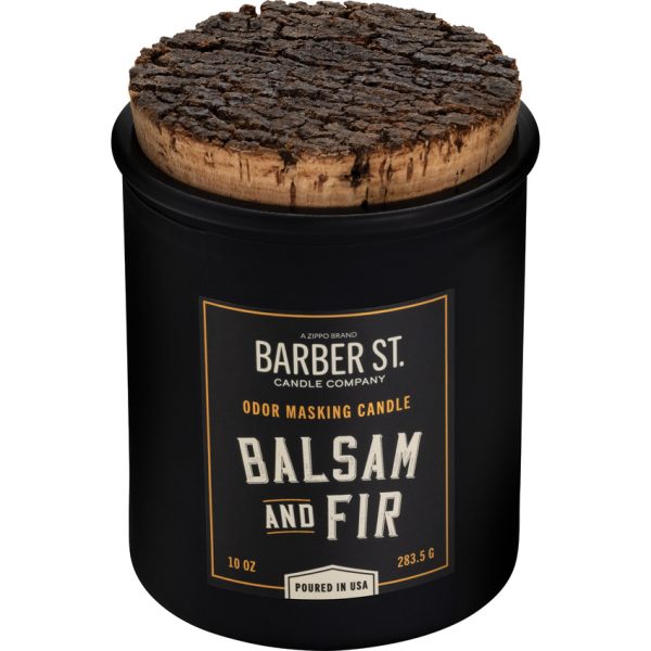 Zippo Barber Street Balsam Candle, 10 oz Soy Wax
