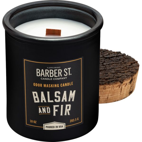Zippo Barber Street Balsam Candle, 10 oz Soy Wax