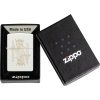 Zippo King Queen White Matte Lighter