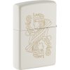 Zippo King Queen White Matte Lighter