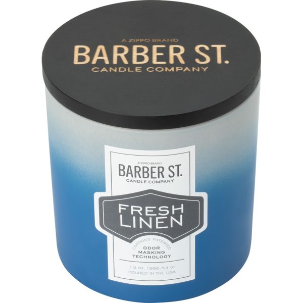 Zippo Barber Street Candle Linen 13 oz Soy Wax