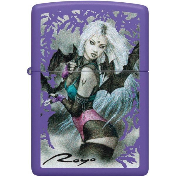 Zippo Luis Royo Lighter Purple Matte