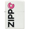 Zippo Frosted White Matte Lighter