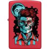 Zippo Dapper Skeleton Red Matte Lighter