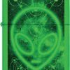 Zippo Glowing Alien Glow in the Dark Lighter