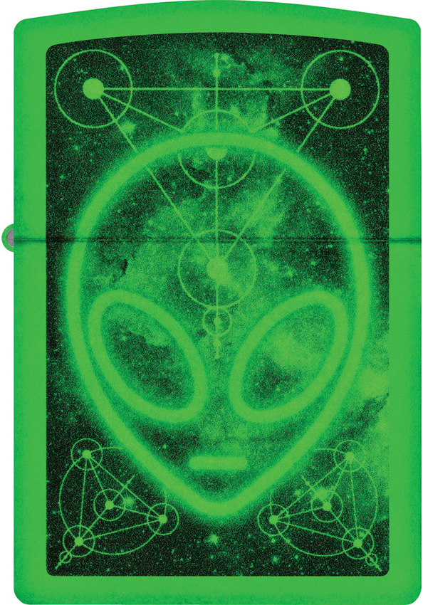Zippo Glowing Alien Glow in the Dark Lighter