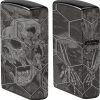 Zippo Mushroom Skulls Lighter High Polish Black Ice