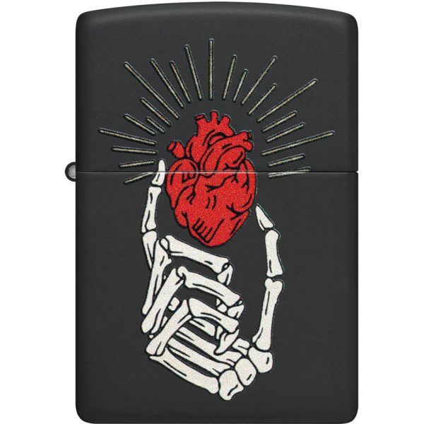 ZO26815_add_01 Zippo Undying Love Black Matte Lighter