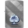 Zippo Gleaming Spade Lighter with Diagonal Weave