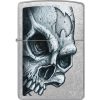 Zippo Skull And Flame Street Chrome Lighter
