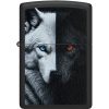 Zippo Two Wolves Black Matte Lighter