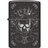 Zippo Royal Skull High Polish Black Ice Lighter