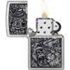 Zippo Jungle Design Street Chrome Lighter