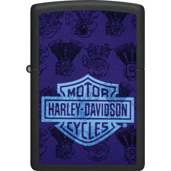 Zippo Harley Davidson Engine Lighter Black Matte