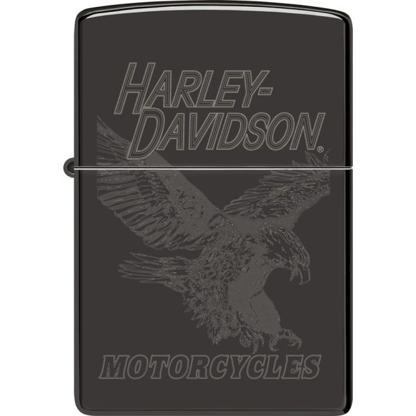 Zippo Harley Davidson Eagle Black Ice Lighter