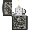 Zippo Gory Tattoo Design Black Matte Lighter