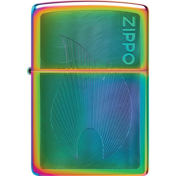 Zippo Dimensional Flame Design Iridescent Lighter