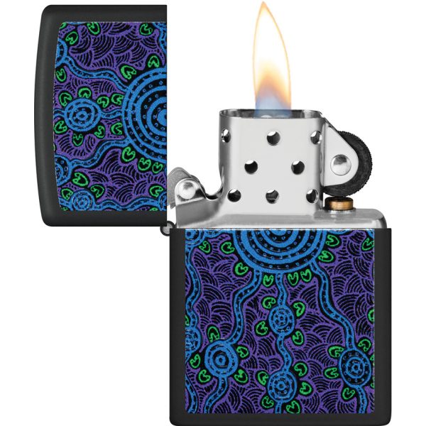 Zippo John Smith Gumbula Design Black Matte Lighter