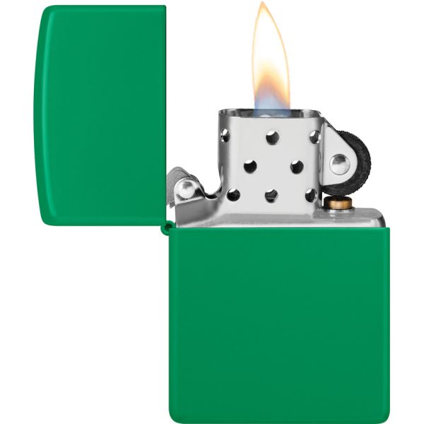 Zippo Grass Green Matte Lighter - Boxed