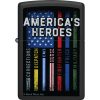 ZO53484_add_01 Zippo BuckMark Americas Heroes Black Matte Lighter