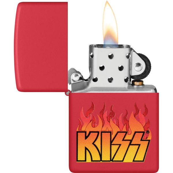 Zippo KISS Red Matte Lighter