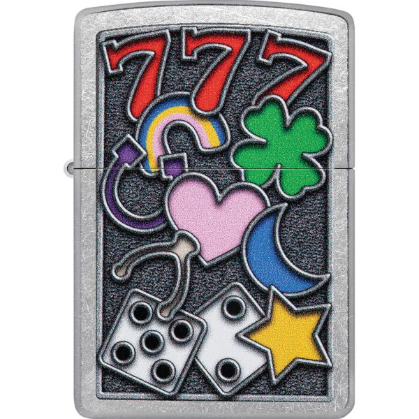 Zippo All Luck Street Chrome Lighter