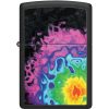 Zippo Flame Pattern Lighter Black Matte