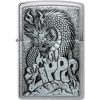Zippo Dragon Design Brushed Chrome Lighter