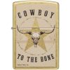 Zippo Buck Wear Cowboy Lighter, Street Brass