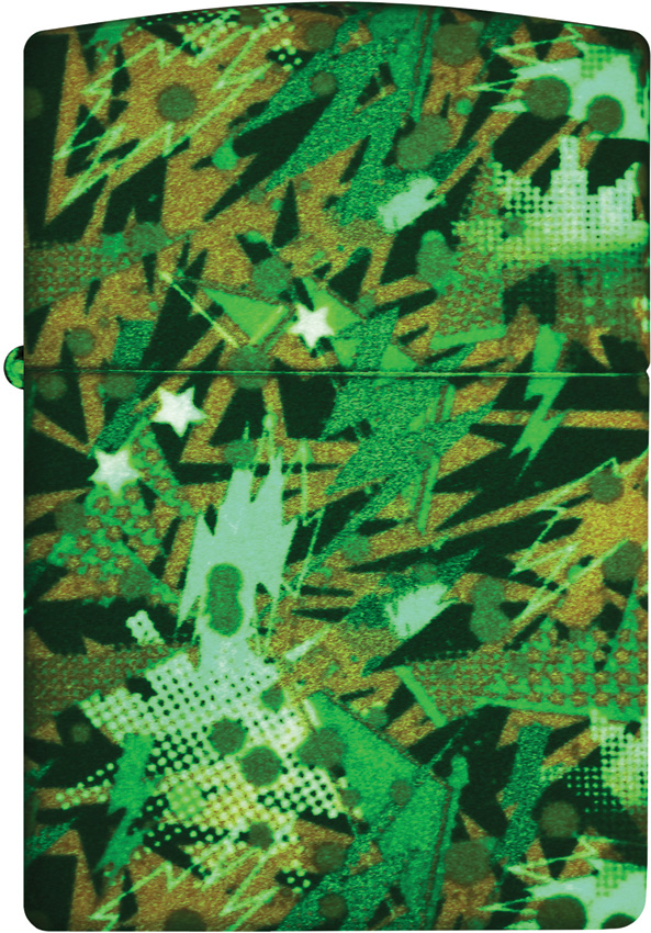 Print Zippo Retro Design Glow in the Dark Lighter