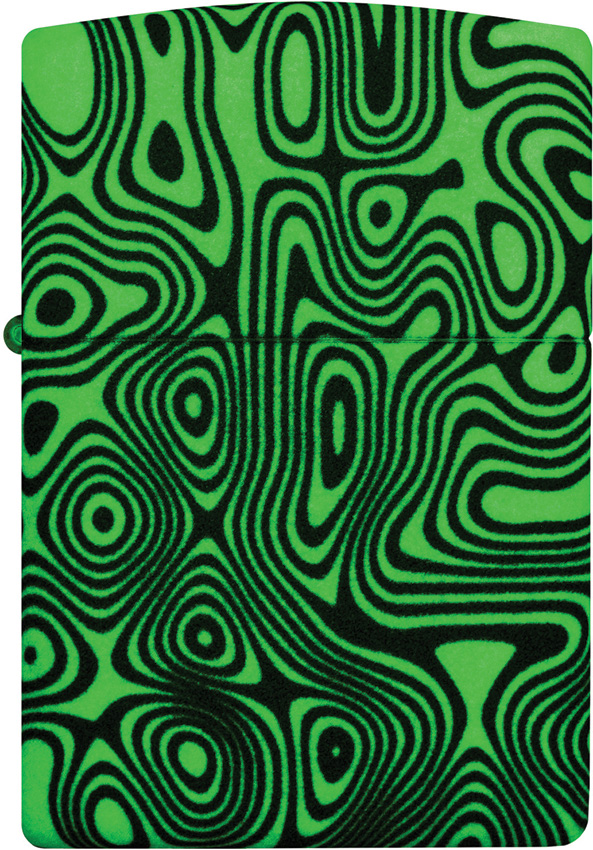 Zippo Glowing Swirls Lighter, Glow in the Dark