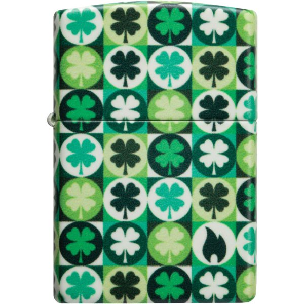 Zippo Clover Design Lighter Glow in the Dark