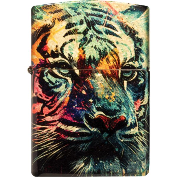 Zippo Painted Tiger Lighter 540 Fusion Brass
