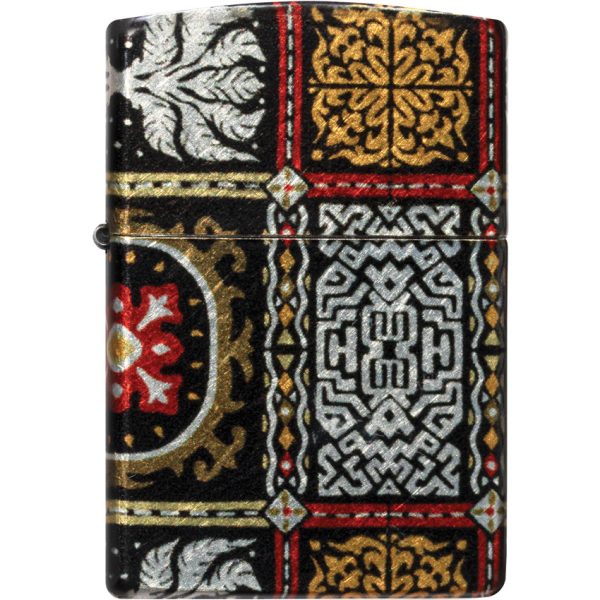 Zippo 540 Fusion Tapestry Pattern Brushed Chrome Lighter