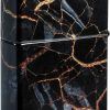 Zippo Fusion Marble Tumbled Chrome Lighter