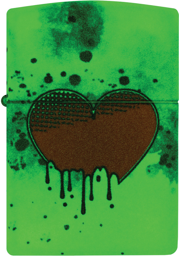 Zippo Love Drip Lighter with Glow in the Dark