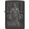 Zippo Greek Dogs High Polish Black Ice Lighter
