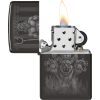 Zippo Greek Dogs High Polish Black Ice Lighter