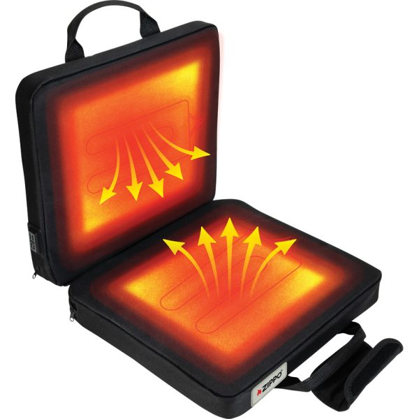 Zippo Double Heated Seat 15" Black w/ USB Power Pocket