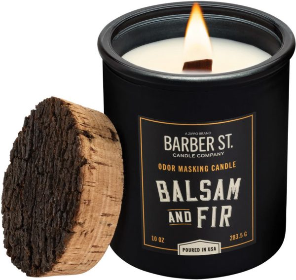 Zippo Barber Street Candle Balsam 10 oz Cedar Wick
