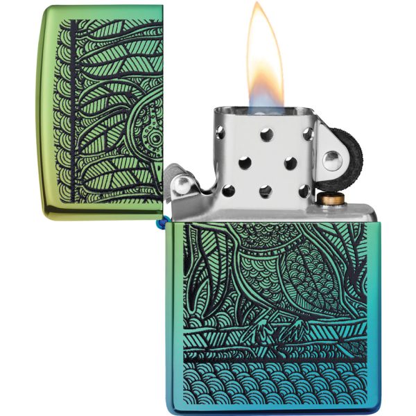 Zippo John Smith Gumbula High Polish Teal Lighter