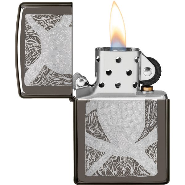 Zippo John Smith Gumbula Design Black Ice Lighter
