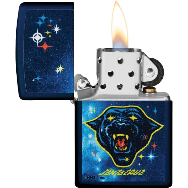 Zippo Santa Cruz Lighter Navy Matte