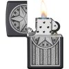 Zippo American Metal Emblem Lighter Black Matte