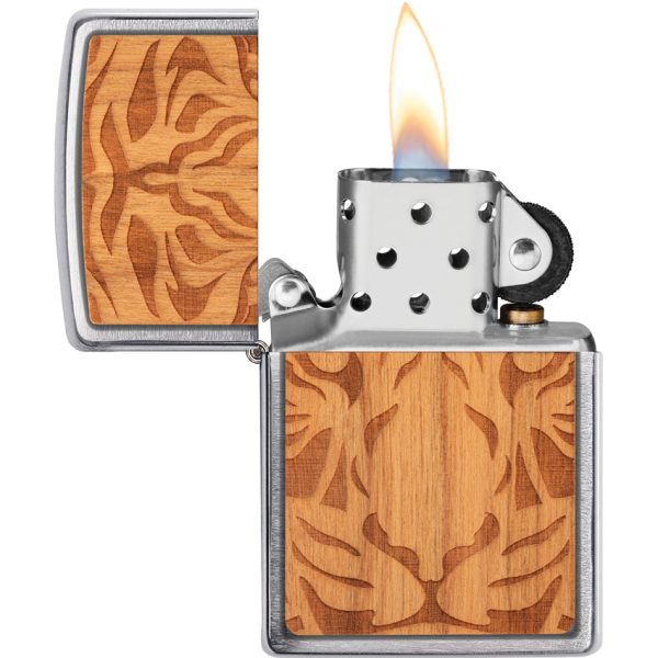 Zippo Woodchuck Cherry Tiger Lighter