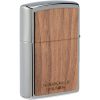 ZO70903_add_01 Zippo Woodchuck Walnut Leaves Lighter with Brushed Chrome