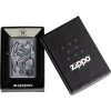 Zippo Winged Dragon Cross Lighter Black Matte